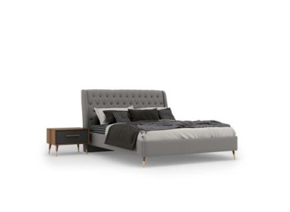 Conjunto de dormitorio cama 2x mesitas de noche de lujo completo moderno muebles nuevos