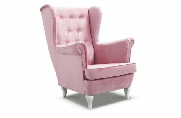 Sillón Tapizado Asiento Diseño Sofá Reláx Tela Salón Lujo Televisión Club