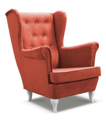 Sillón Tapizado Asiento Diseño Sofá Reláx Tela Salón Lujo Televisión Club