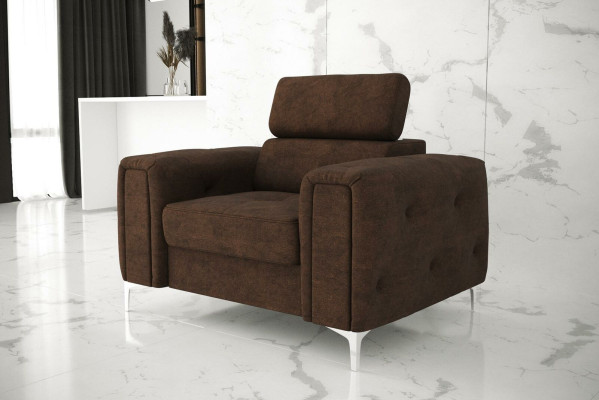 Sofá de tela sofá acolchado textil nuevo sillón Chesterfield sofá de televisión 1 plaza