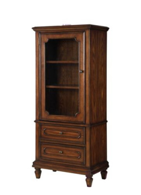 Vitrina Muebles de sala Aparador Madera maciza Vitrinas de vidrio Armario de madera maciza