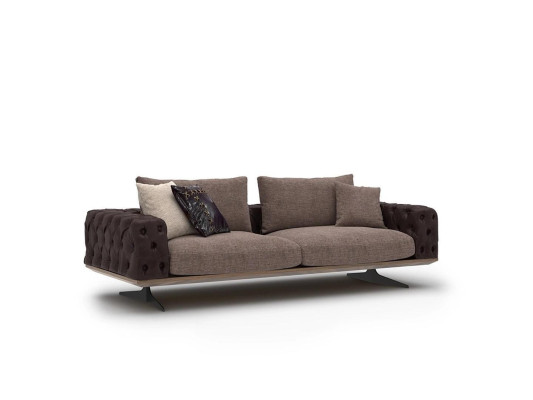 Conjunto de sala de estar de 2 piezas moderno, 2 sofás de tres plazas, muebles tapizados de lujo.