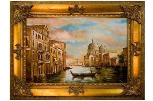 Cuadro pintura óleo pintura al óleo cuadros al óleo hecho a mano "Venecia" con