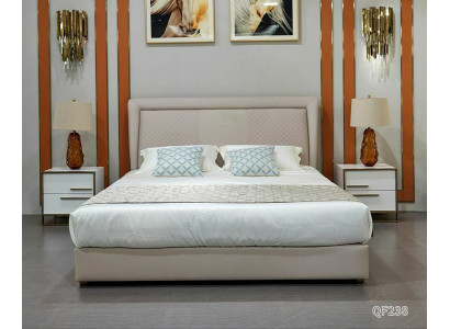 Cama 2x Grupo Nuevo Mesita de Noche 3 piezas Conjunto de dormitorio Diseño Moderno Lujo