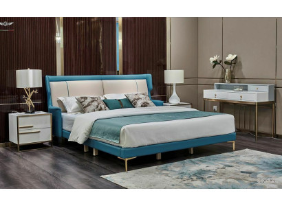 Cama mesita de noche conjunto de dormitorio diseño moderno lujo grupo de camas