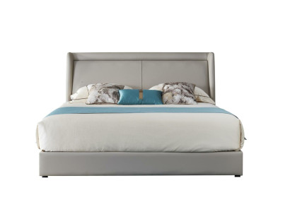 Cama Acolchada Diseño Lujo Doble Hotel Camas Dormitorio Cuero Nuevo 180x200cm
