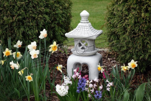 Decoración floral Jardín japonés Casa Estatua Blanca Figura Decorativa