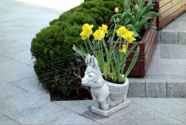 Cesto de flores Florero Contenedor de jardín Decoración de terraza Figuras Estatua