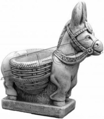 Cesto de flores Florero Contenedor de jardín Decoración de terraza Figuras Estatua