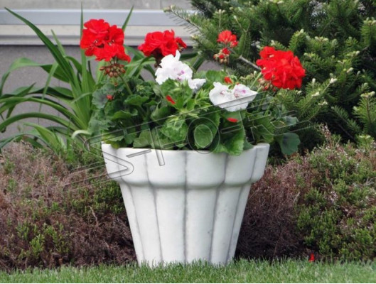 Cesta de flores Figuras Florero Vaso Estatua Jardín Terraza Decoración