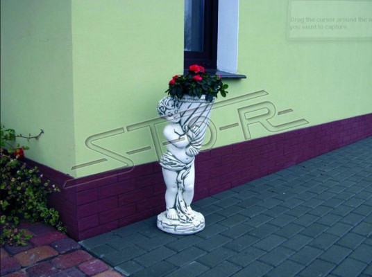Maceta de flores Decoración de maceta Decoración de jardín Macetas de flores Jarrones Figura natural