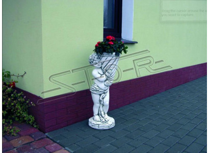 Maceta de flores Decoración de maceta Decoración de jardín Macetas de flores Jarrones Figura natural