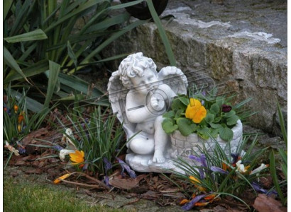 Maceta de flores, maceta para plantar, decoración de jardín, macetas para flores, jarrones, figura de naturaleza.