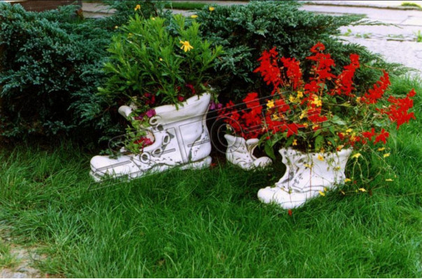 Maceta de flores Jardín Decoración Figura Macetas de flores Jarrones de jardín