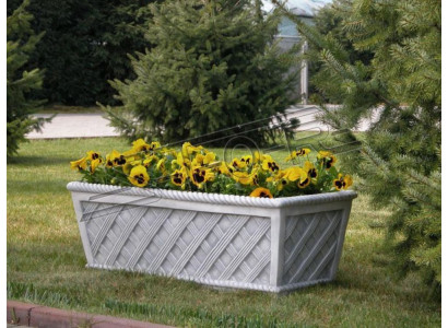 Macetas Caja Maceta Flores Maceteros Decorativos XXL Cemento Jardín Terraza