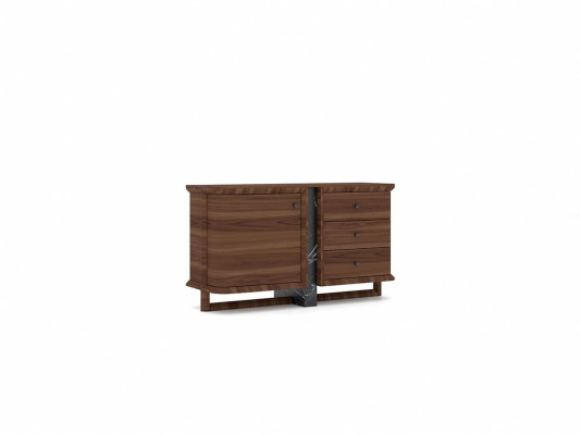 Cómoda marrón para dormitorio completa, moderna, diseño de espejo muebles.