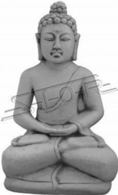 Buda Escultura en imitación de piedra. Gran escultura decorativa para jardin figura