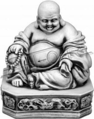 Estátua de Buda en estilo de piedra. Gran escultura decorativa para el jardín figurado.