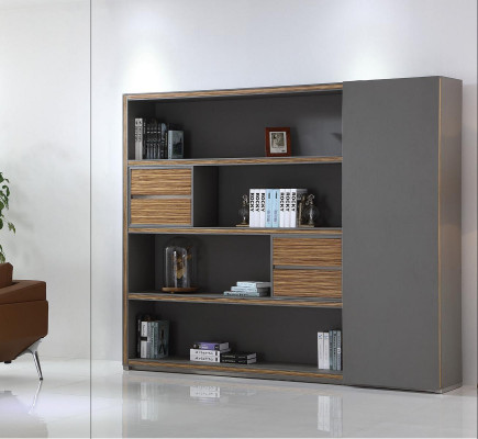 Muebles de oficina de madera, estantería de archivo, estante, estantes decorativos y armarios para la sala de estar.
