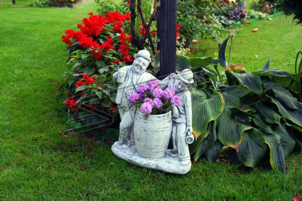 Charlie Chaplin maceta de flores plantar cubo decoración figura macetas