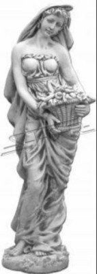 Decoración figurativa de mujer para jardín, figuras de diseño escultural.