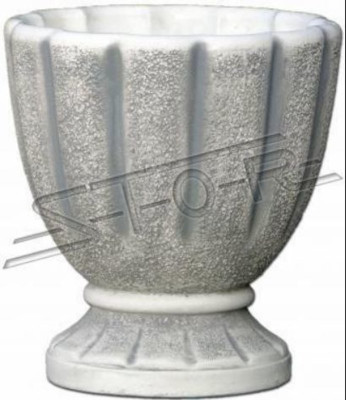 Diseño maceta decorativa planta cubo recipiente olla figura cara escultura.
