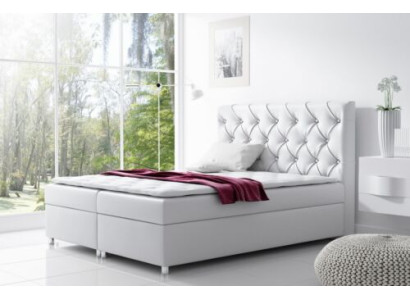 Cama Chesterfield moderna, cama doble, cama tapizada, camas de resortes 200x200 nuevas.