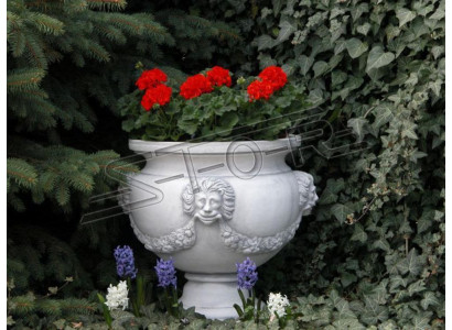 Diseño maceta florero planta cubo recipiente figuras ollas cara escultura