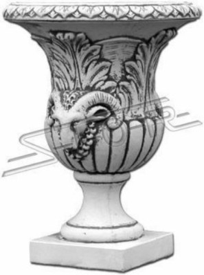 Diseño maceta planta cubo recipiente olla figura cara escultura