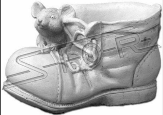 Diseño maceta florero cuenco recipiente macetas figura zapato escultura.