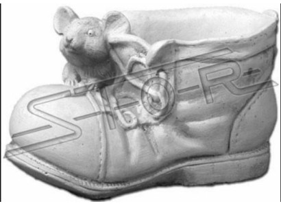 Diseño maceta florero cuenco recipiente macetas figura zapato escultura.