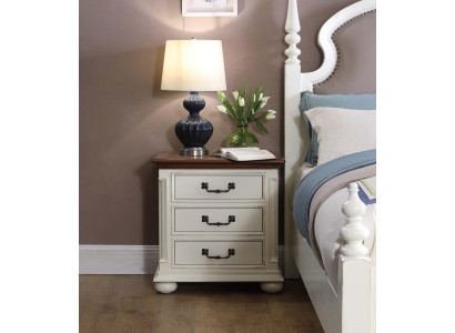 Diseño de mesa de noche consola auxiliar de lujo de madera para dormitorio.