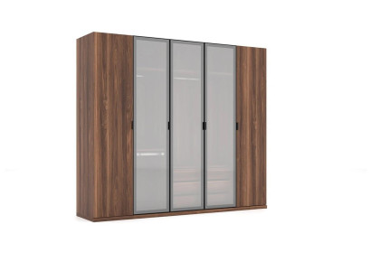 Mueble de dormitorio moderno de diseño marrón de madera.