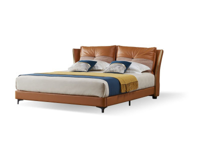 Cama de diseñador dormitorio camas textil cuero hotel lujo tapicería tela asiento