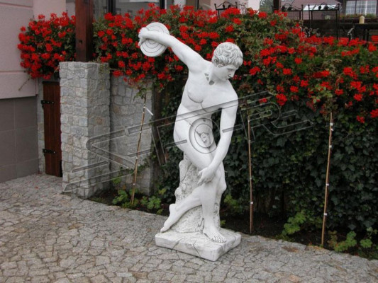 Estatua de discóbolo Olimpia Figura Decoración de jardín Figuras Escultura