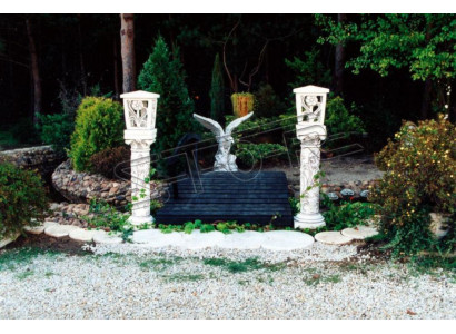 Columna de diseñador de jardín noble - Soporte de figuras de jardín - Escultura de decoración