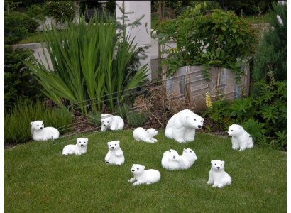 Estatua de oso polar Figura Estatua Oso Jardín Decoración Figuras Estatuas decorativas