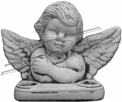 Ángel de 21 cm, escultura de diseño, figura de estatua para jardín.