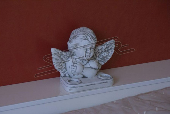 Ángel de 21 cm, escultura de diseño, figura de estatua para jardín.