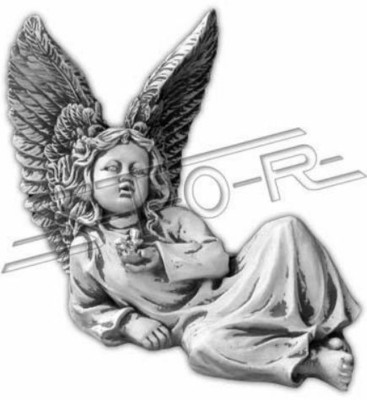 Escultura de ángel de 27 cm, figura de diseño estatua figuras de jardín decorativas estatuas