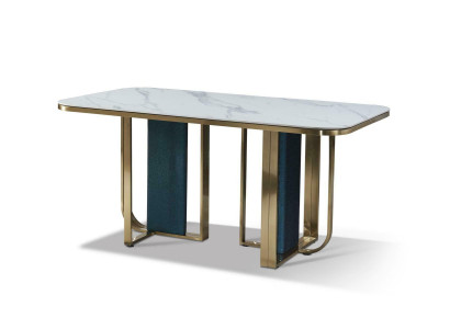 Mesa de comedor acero inoxidable piedra mesas diseño muebles mobiliario italiano
