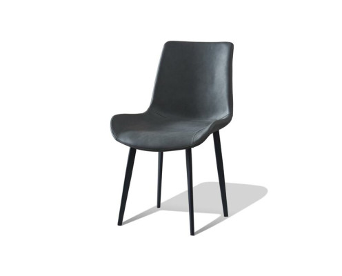 Comedor 1x Silla Verdadera Sillas Asiento Acolchado Tumbona Diseñador Cuero Sillón Moderno