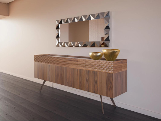 Mueble de comedor de diseño moderno, lujo y madera nuevo
