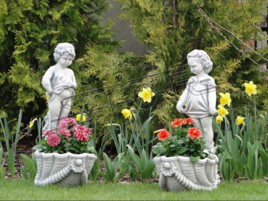 Figura maceta de flores maceta de plantación decoración maceteros figura decorativa jardín