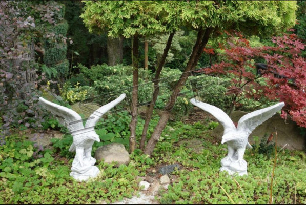 Figura Águila Jardín Estatua Escultura Esculturas Figuras Estatuas Decorativas