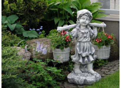 Figura maceta de flores decoración maceta macetas de flores decoración figura jardín