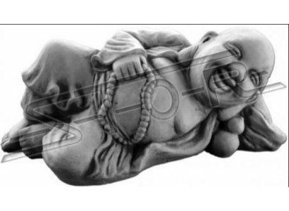 Figura de Buda escultura en imitación de piedra. Gran escultura decorativa para jardín.