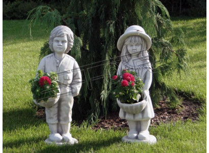 Figura decorativa maceta de flores jardinera maceta macetas decoracion figura jardin