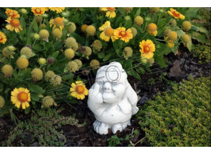 Figura Estatua Jardín Decoración Adorno Doble de dedo Blanco Estatuas