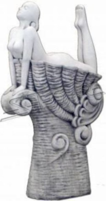 Estatua de jardín Figura de jardín Fuente 192 cm de altura Escultura de jardín Figura de estanque